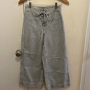 Madewell Striped Pant with Tie SIZE 2